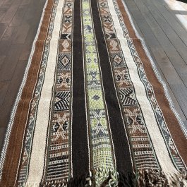 Pure Alpaca Q'ero Runner with Inka Symbols