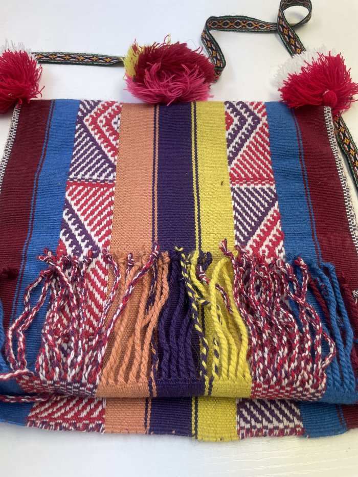 Vibrant Chuspa Multi-colored Medicine Bag - Image 3