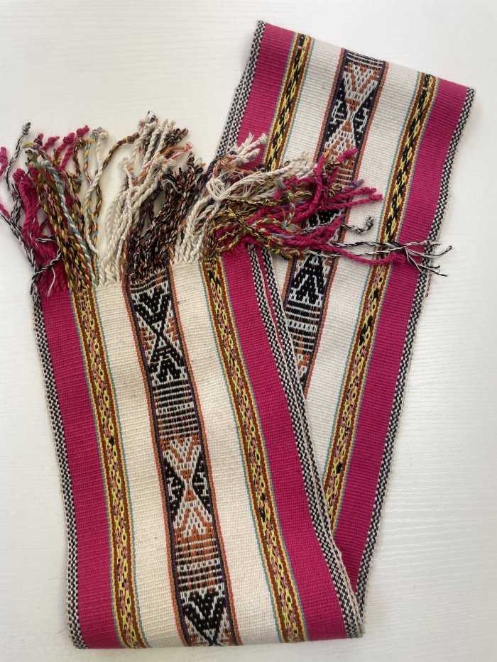 Striking Pink Q'ero Chalina - scarf