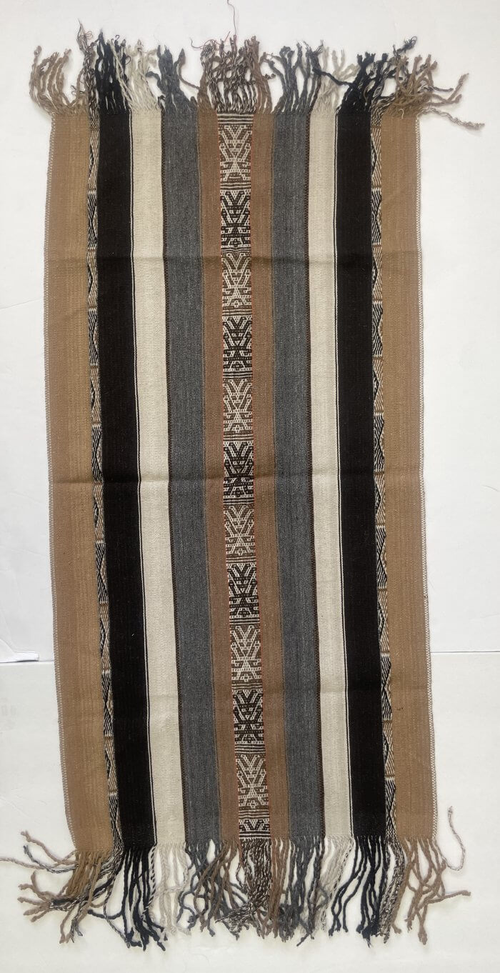 Distinguished Alpaca Runner with Fringe - Large