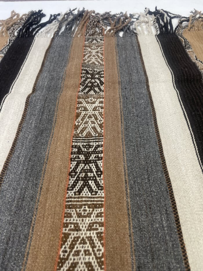 Distinguished Alpaca Runner with Fringe - Large - Image 2