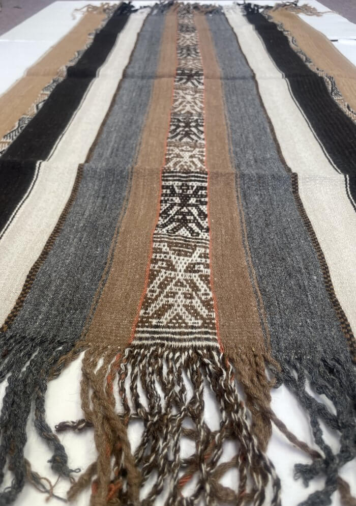 Distinguished Alpaca Runner with Fringe - Large - Image 4