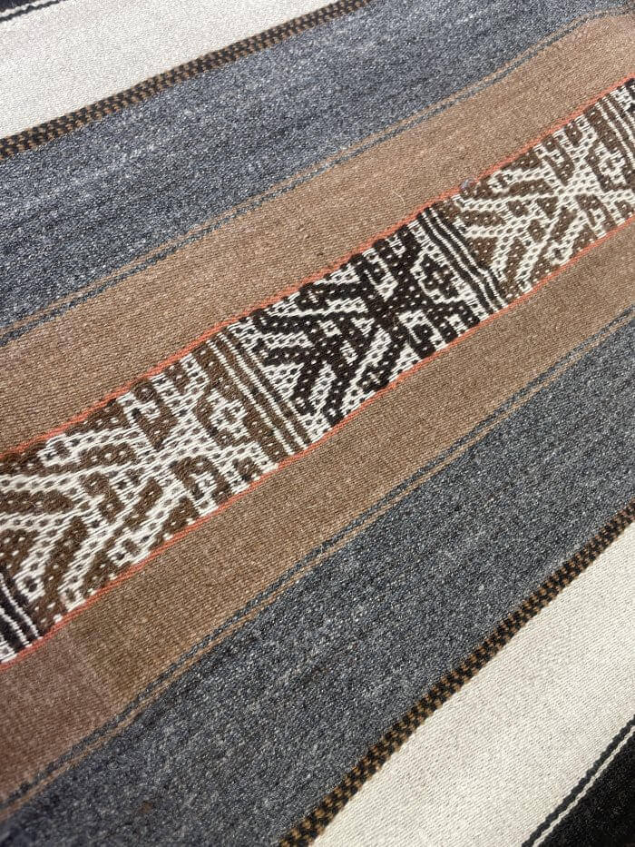 Distinguished Alpaca Runner with Fringe - Large - Image 3