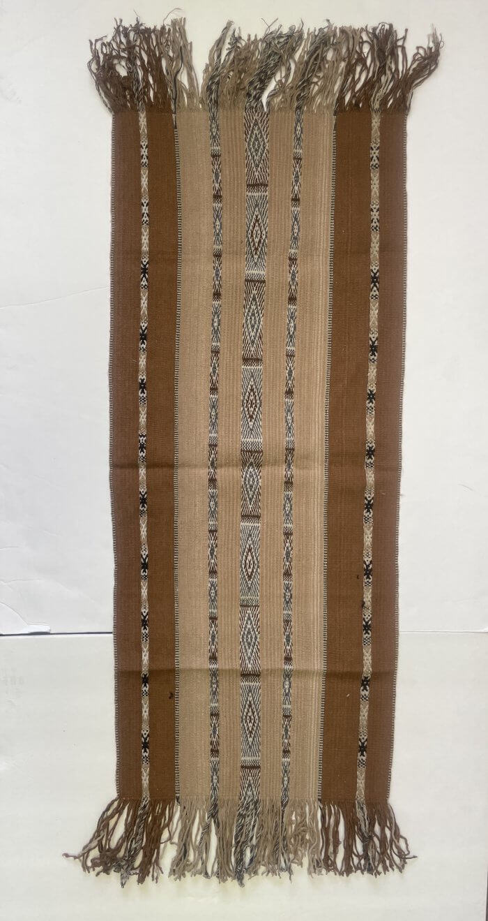 Pure Alpaca Runner with Fringe - Large