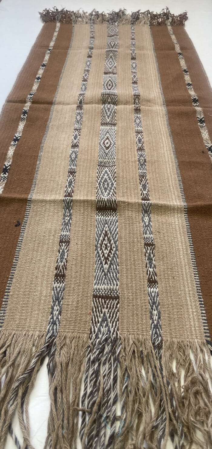 Pure Alpaca Runner with Fringe - Large - Image 5