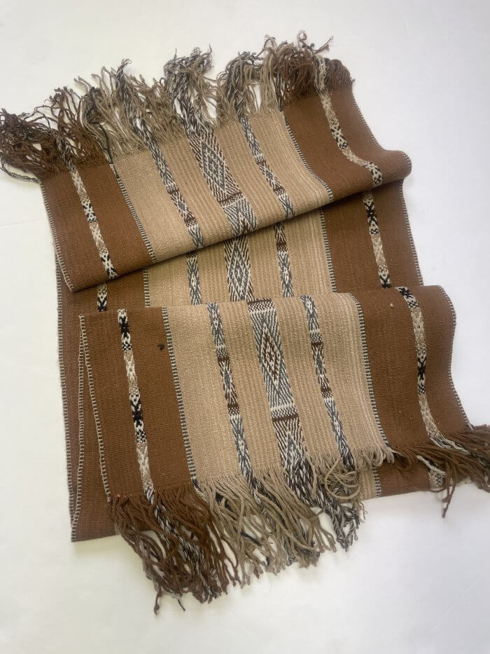 Pure Alpaca Runner with Fringe - Large - Image 4