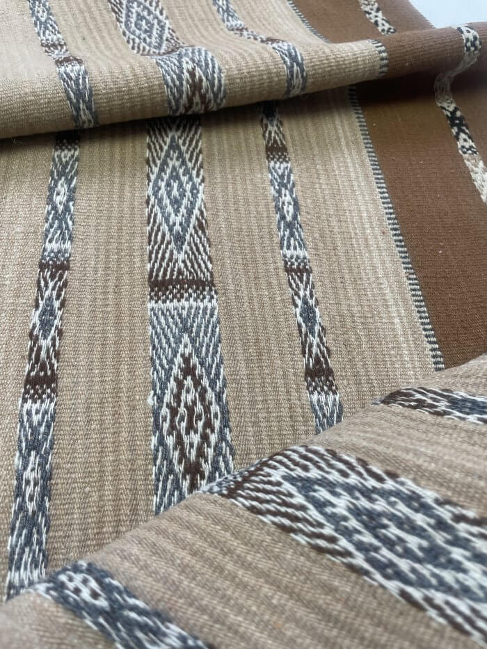 Pure Alpaca Runner with Fringe - Large - Image 2