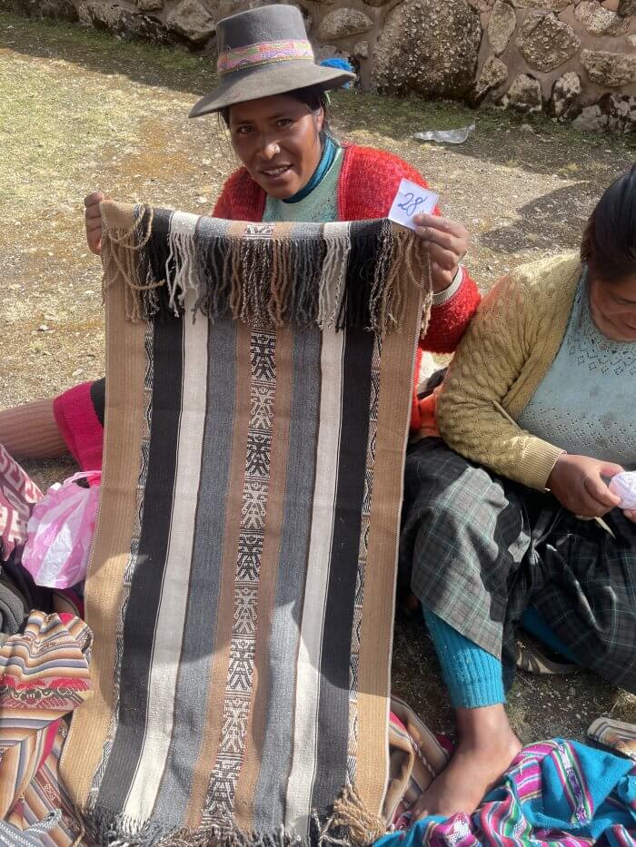 Distinguished Alpaca Runner with Fringe - Large - Image 5