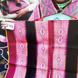 Lliklla with Chili Motif/ Ceremonial Altar Cloth